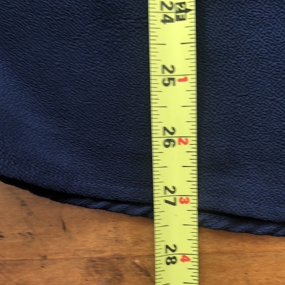 NAVY blouse with peekaboo shoulder plus size - Picture 9 of 9